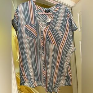 Torrid striped top- Size 2